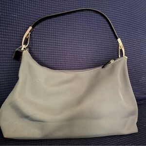 DKNY Black and Gray Shoulder Bag
